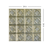 From Plain to Beautiful in Hours 2-ft x 2-ft Carnivale Gold Nugget Steel Surface-mount Ceiling Tile (6-Pack, 24-sq ft / Case)