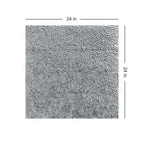 From Plain to Beautiful in Hours 2-ft x 2-ft Pounded Lacquered Steel Drop Ceiling Tile (6-Pack, 24-sq ft / Case)