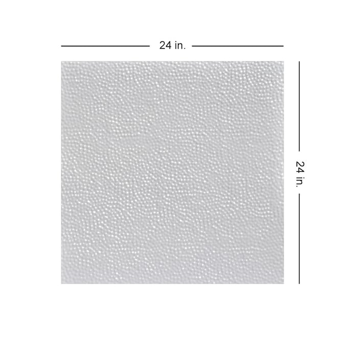 From Plain to Beautiful in Hours 2-ft x 2-ft Pounded White Steel Surface-mount Ceiling Tile (6-Pack, 24-sq ft / Case)