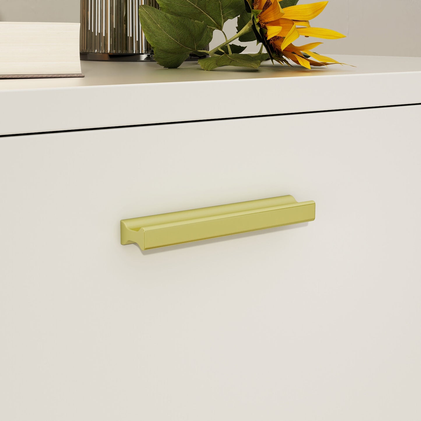 FUFU&GAGA 4-Drawer Chest White 4-Drawer Accent Chest