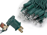 GE String-A-Long 100-Count 20.6-ft Clear Incandescent Plug-In Christmas String Lights, Green Wire