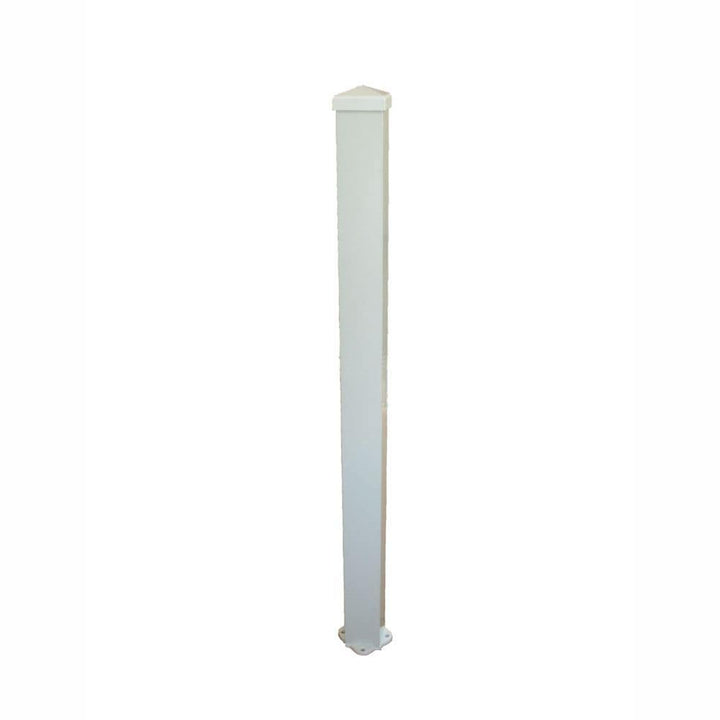 Wolf Handrail 3-in x 3-in x 3-ft White Deck Post