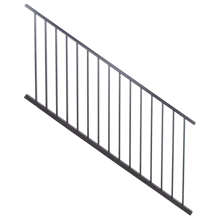 Harmony Railing 6-ft x 34-in Black Aluminum Deck Stair Rail Kit