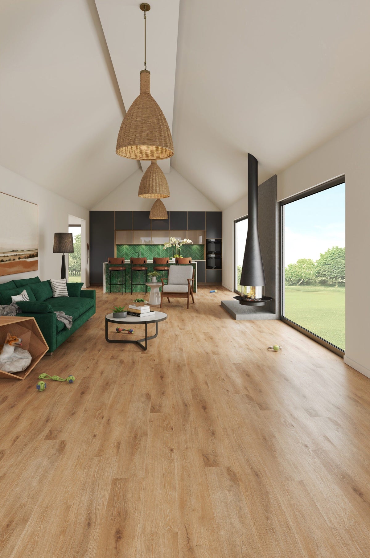 STAINMASTER PetProtect Bascom Park 7-mm x 7-in W x 48-in L Waterproof Interlocking Luxury Vinyl Plank Flooring (18.57-sq ft/case)