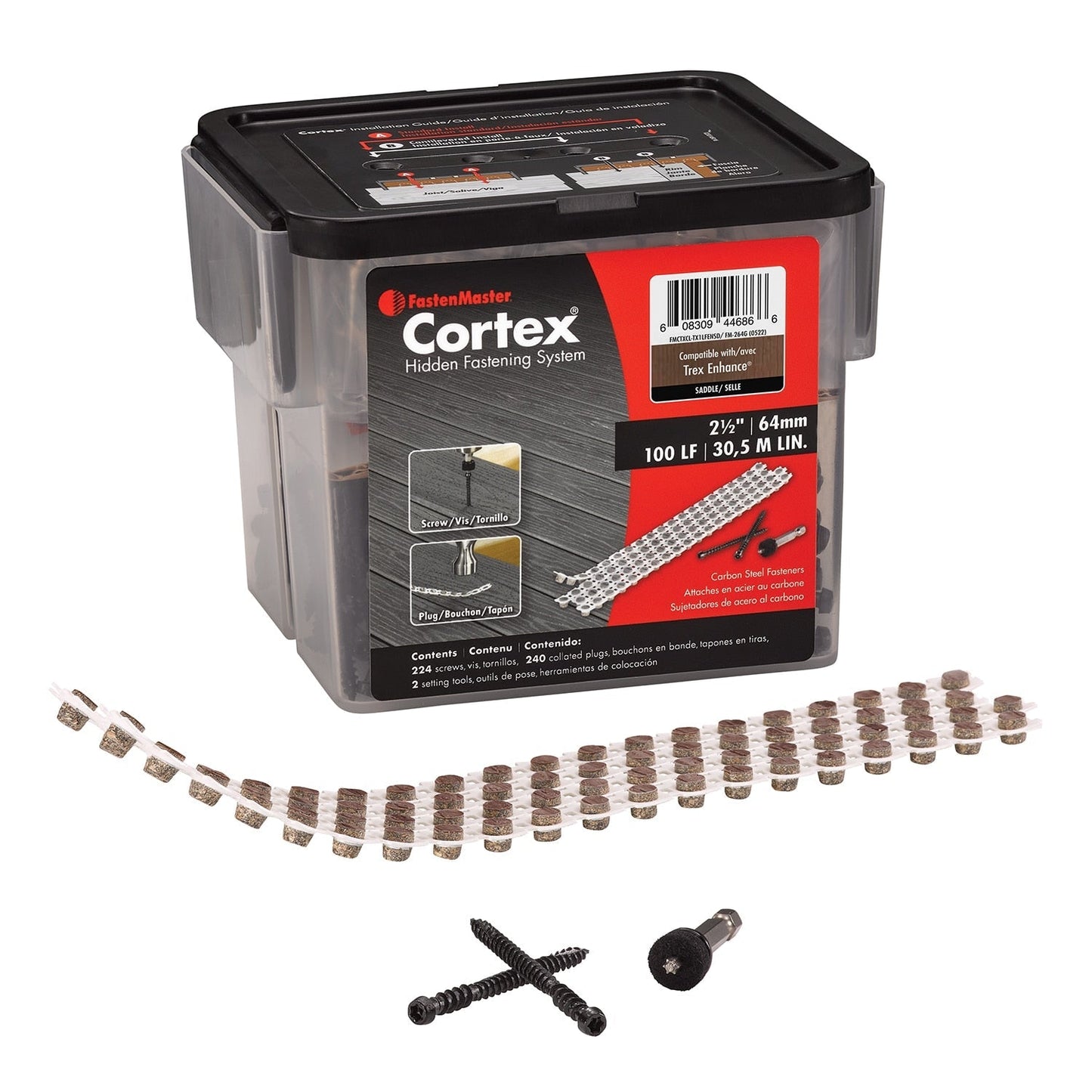 FastenMaster Cortex for Trex Enhance Decking 2.5-in Saddle Hidden Deck Fastener (224-Pack)