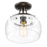 Quoizel Soho 10.62-in Brushed Nickel Casual/Transitional Semi-flush Mount Light - Super Arbor