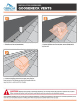 Gibraltar Building Products 10-in x 8.5-in Galvanized Steel Vent and Pipe Flashing, Gooseneck Roof Vent