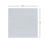 From Plain to Beautiful in Hours 2-ft x 2-ft Economy Modern Lines White PVC Drop Ceiling Tile (10-Pack, 40-sq ft / Case)