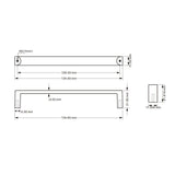 Richelieu Megantic 5-1/16-in (128mm) Center to Center Brushed Oil-Rubbed Bronze Rectangular Handle Drawer Pull