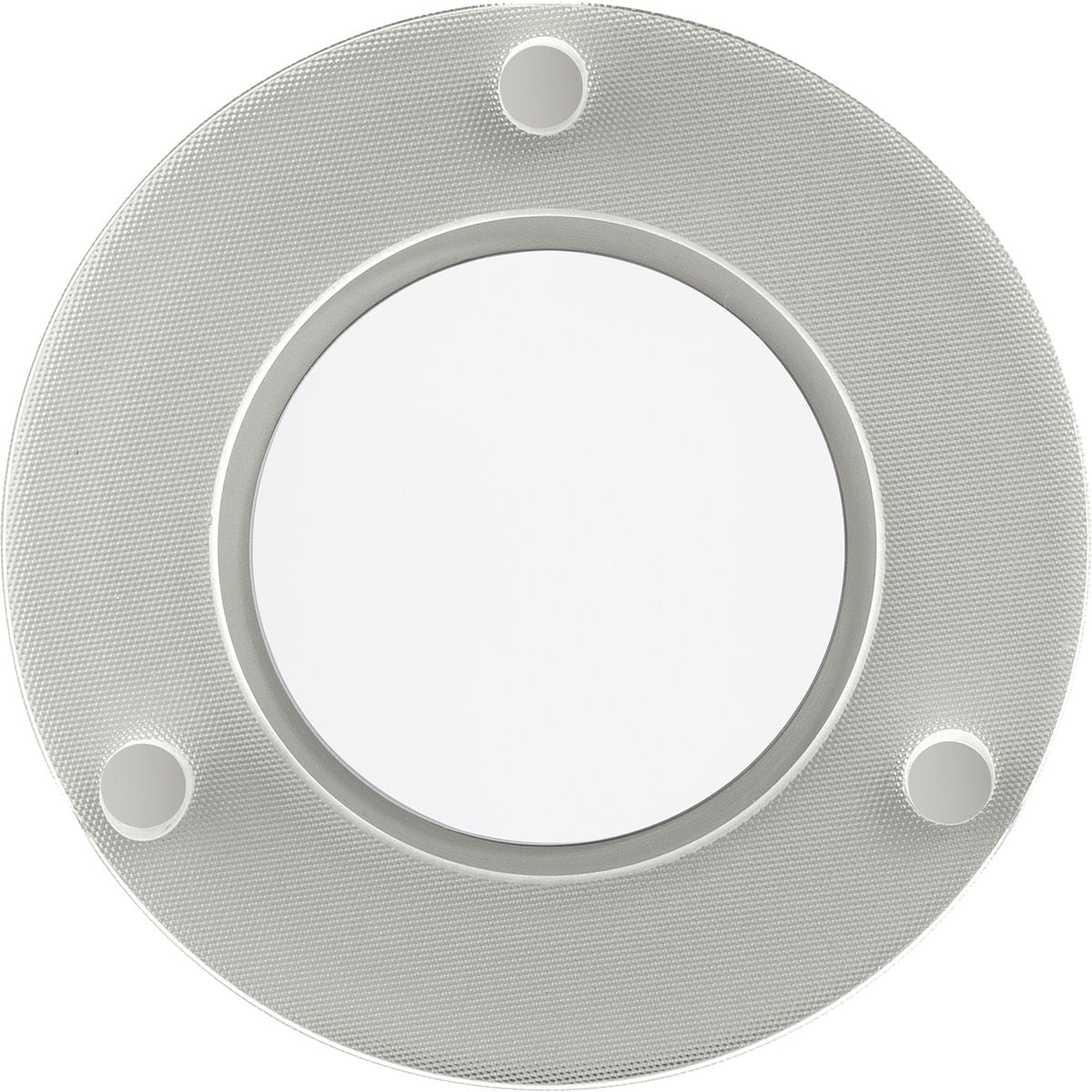 Progress Lighting 7.25-in Brushed Nickel Integrated LED Flush Mount Light, 3000K, 850 Lumens, Wet Rated
