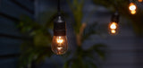 Portfolio 24-ft 12-Light Plug-in Incandescent Edison String Lights, Black