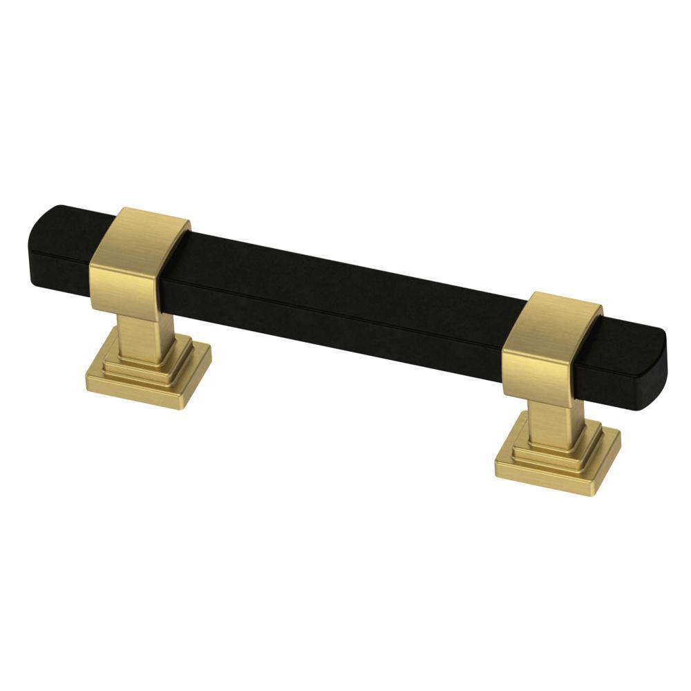Wrapped Square 3 in. (76mm) Center-to-Center Satin Nickel Drawer Pull - Super Arbor