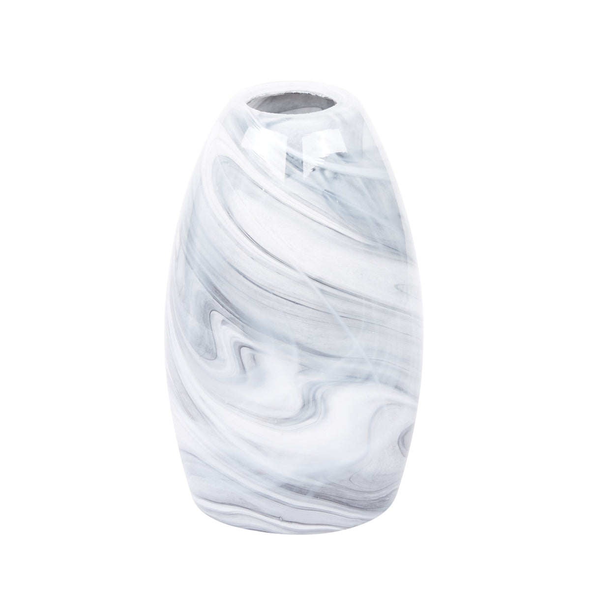 Portfolio 7.88-in H x 4.75-in W Granite Storm Art Glass Cylinder Pendant Light Shade