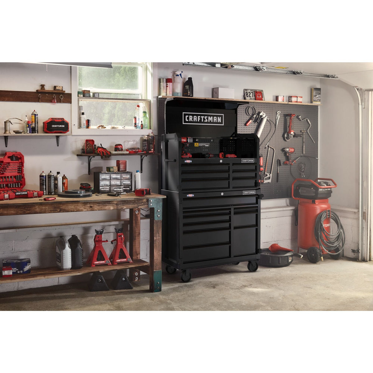 CRAFTSMAN 2000 Series 26.5-in W x 34-in H 5-Drawer Steel Rolling Tool Cabinet (Black)
