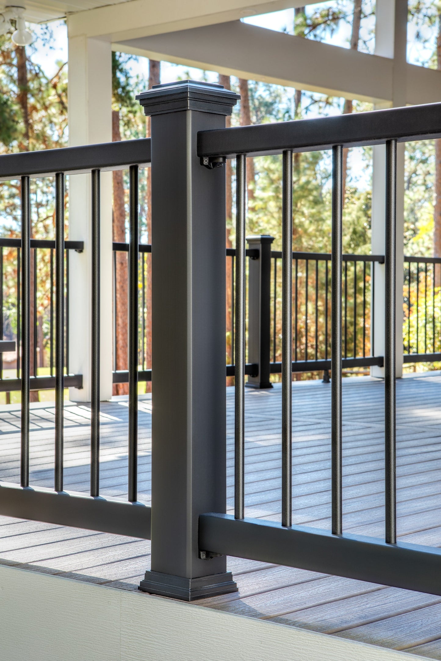 Trex 4.5-in x 4.5-in x 4-ft Charcoal Black Composite Deck Post Sleeve