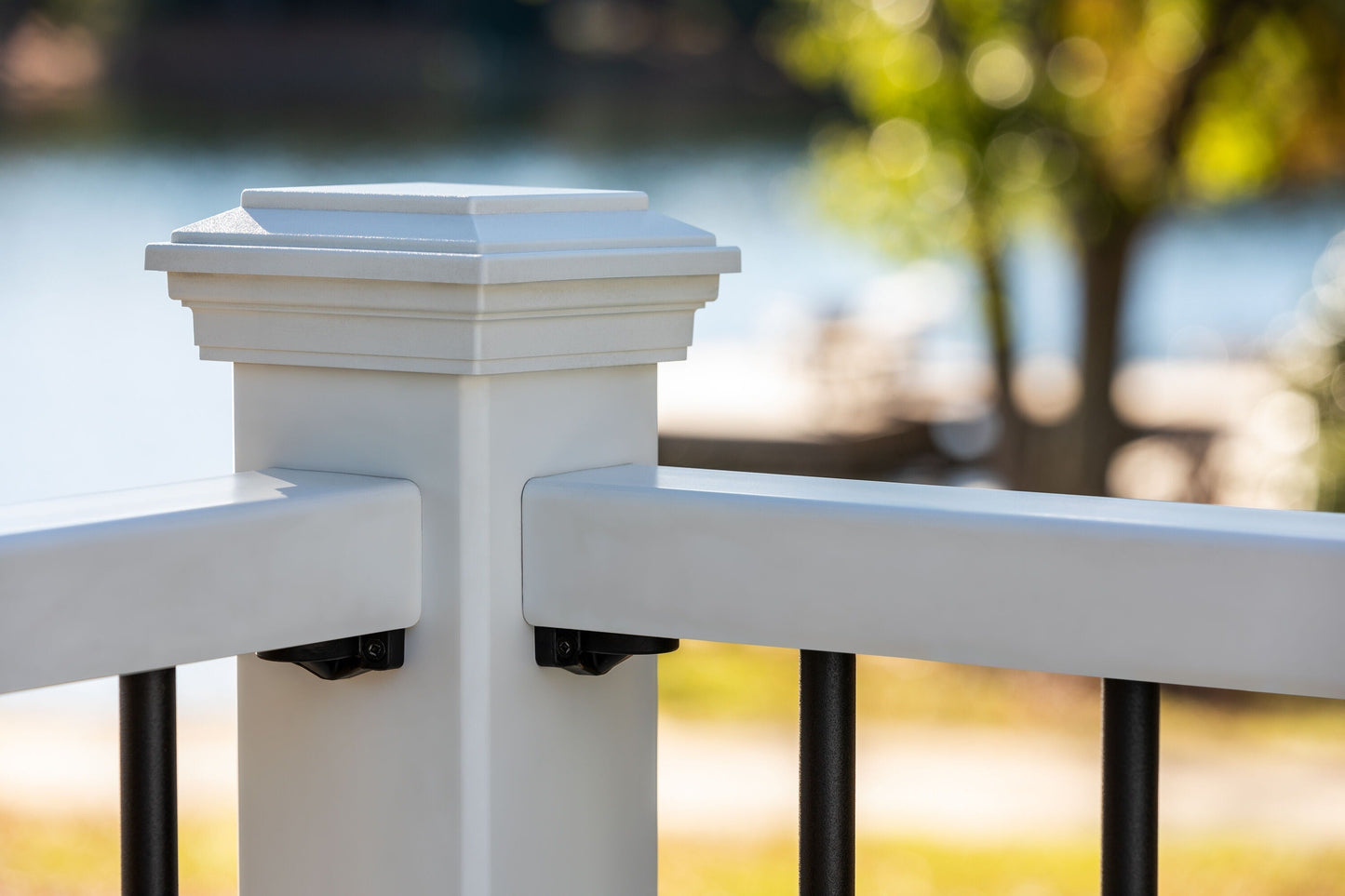 Trex 4-in x 4-in Enhance Classic White Composite Deck Post Cap