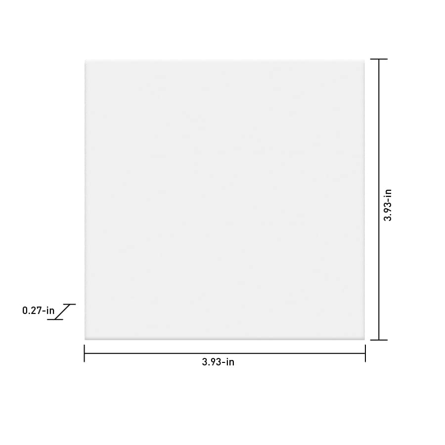 Satori Hudson Brilliant White 4-in x 4-in Glossy Ceramic Subway Wall Tile (10.12-sq. ft/ Carton)