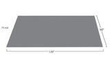 G-Floor Diamond Tread 5-ft x 10-ft Slate Grey Diamond Plate PVC Garage Floor Roll, 75-mil