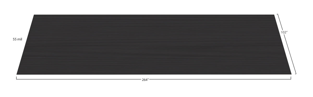 G-Floor Rib 8-1/2-ft x 22-ft Midnight Black Garage Floor Roll, 55-mil PVC (187-sq ft)