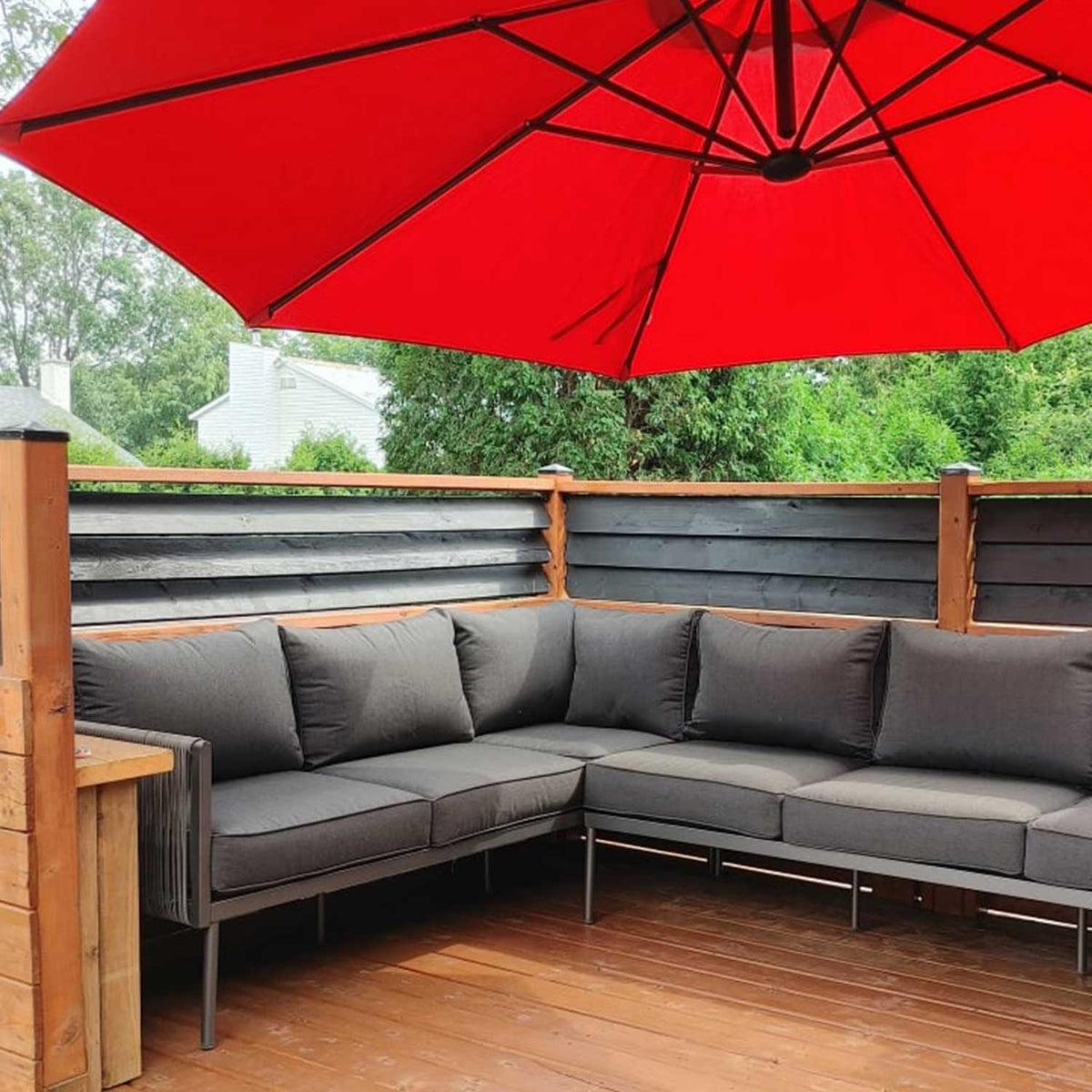 Pylex Black Metal Deck Sunblind System