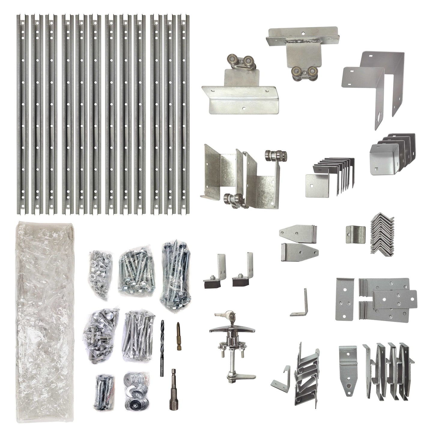 Pylex Silver Galvanized Steel Deck Storage Drawer Hardware Kit