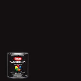 Krylon Flat COLORmaxx Black Enamel Interior/Exterior Paint (Actual Net Contents: 32-fl oz)