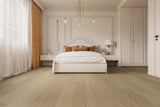 Villa Barcelona White oak Goya hardwood flooring — installed room view