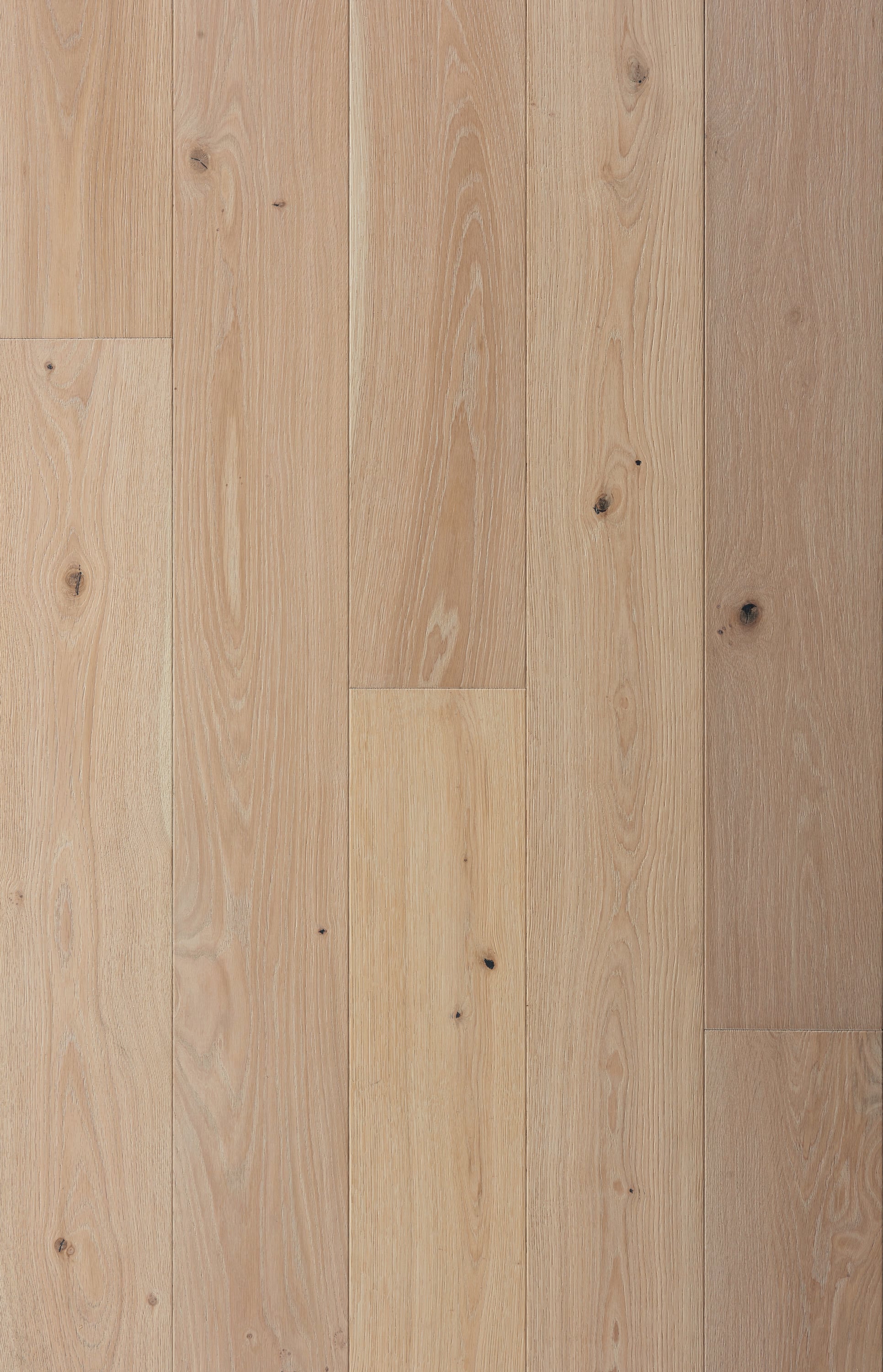 Villa Barcelona White oak Palamos hardwood flooring — primary plank view