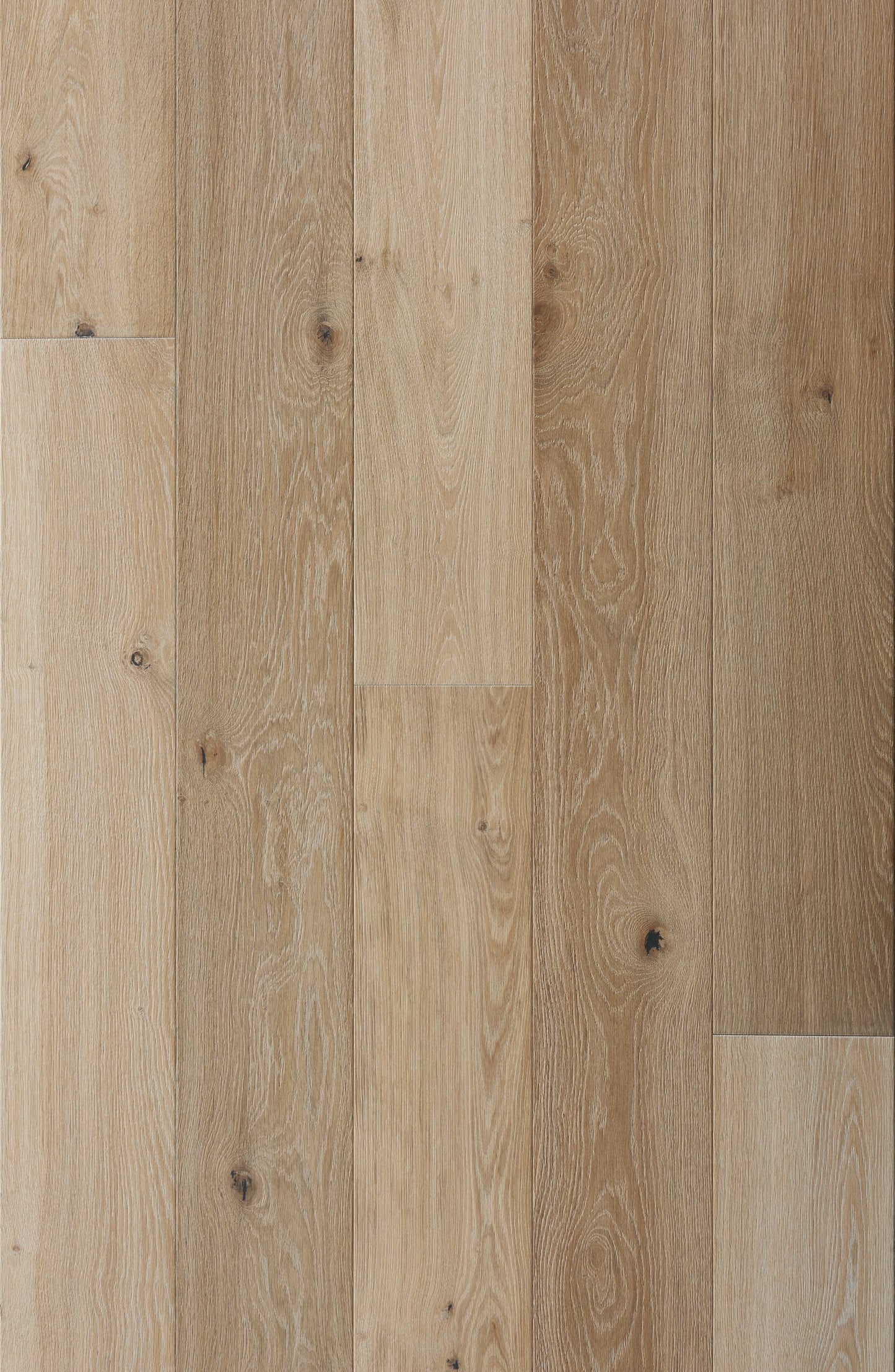 Villa Barcelona White oak Montilla hardwood flooring — primary plank view