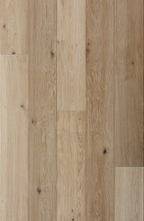 Villa Barcelona White oak Montilla hardwood flooring — primary plank view