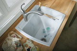 Sterling Latitude 22-in x 25-in White Utility Tub - Dual-Mount