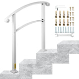 VEVOR Handrails Stair Railing 2-ft x 42-in White Steel Deck Stair Rail Kit