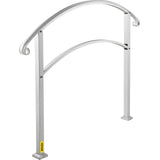 VEVOR Handrails Stair Railing 2-ft x 42-in White Steel Deck Stair Rail Kit