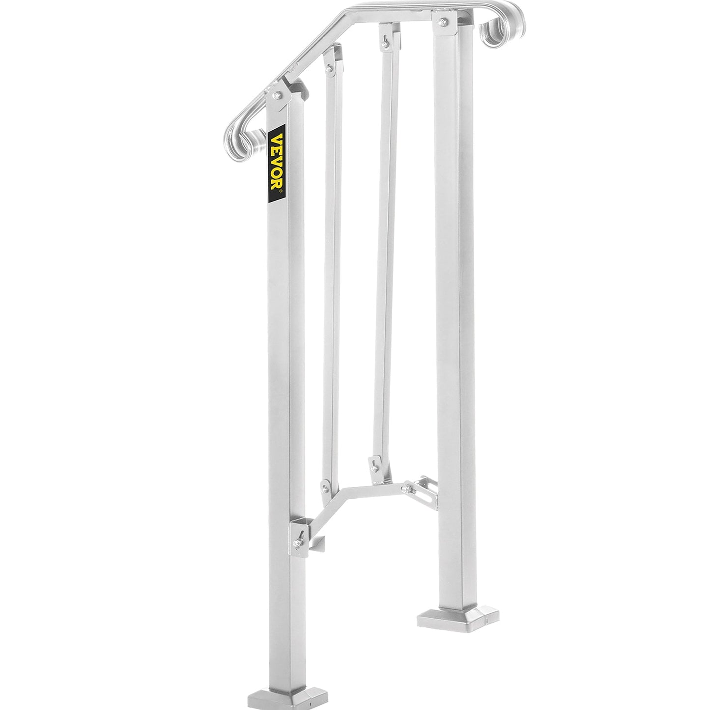 VEVOR Handrails Stair Railing 2-ft x 38-in White Steel Deck Stair Rail Kit