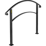 VEVOR Handrails Stair Railing 3-ft x 42-in Black Steel Deck Stair Rail Kit