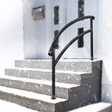 VEVOR Handrails Stair Railing 3-ft x 42-in Black Steel Deck Stair Rail Kit