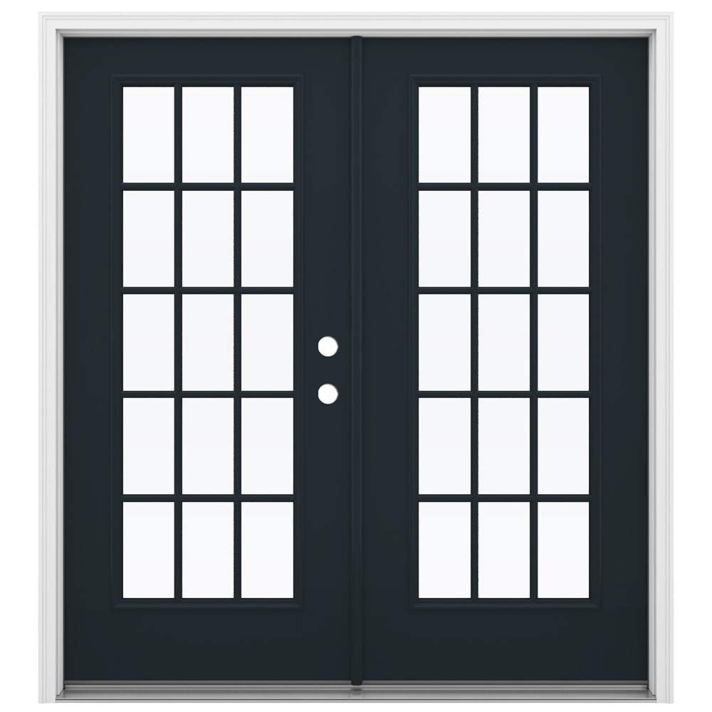 JELD-WEN 72-in x 80-in Fiberglass French, Left-hand inswing – primary product view
