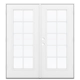 JELD-WEN 72-in x 80-in Fiberglass French, Left-hand outswing – primary product view
