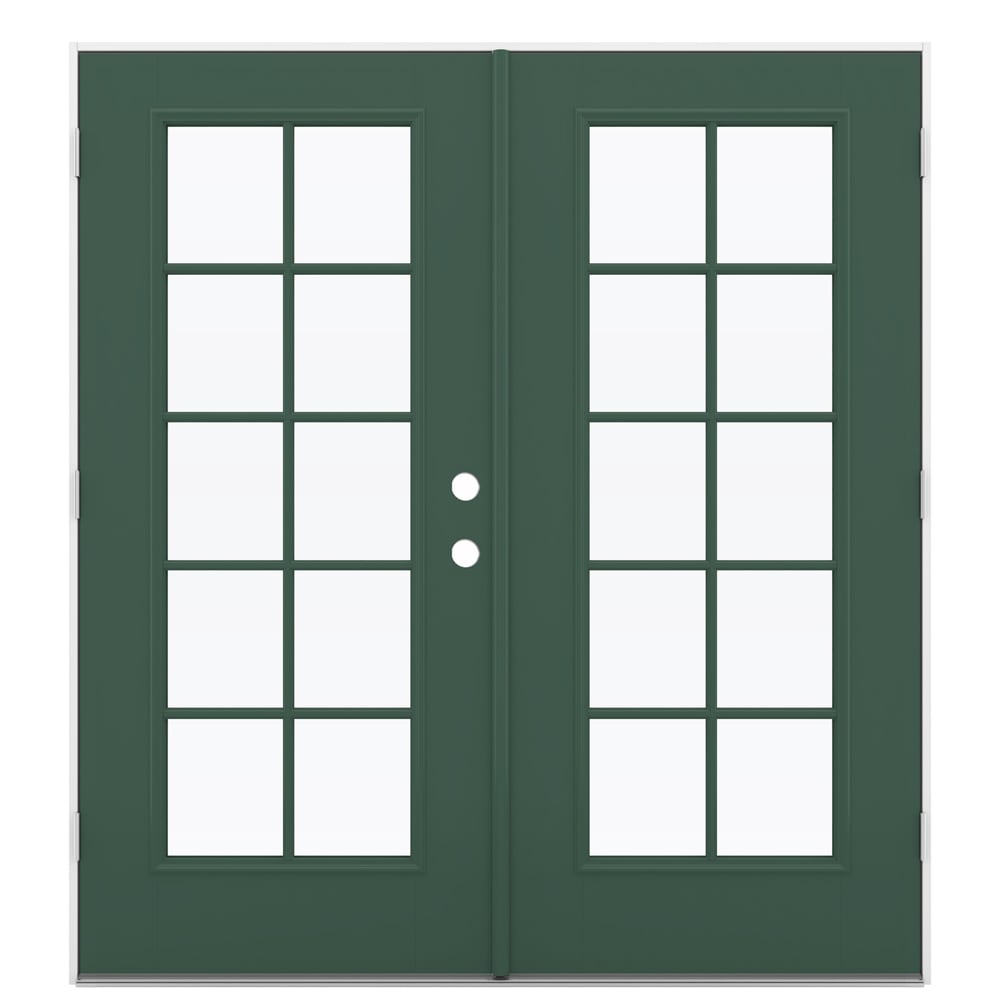 JELD-WEN 72-in x 80-in Fiberglass French, Right-hand outswing – primary product view