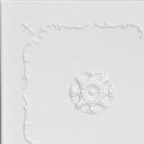 A La Maison Ceilings 1.67-ft x 1.67-ft Bourbon Street Plain White Polystyrene Surface-mount Ceiling Tile (8-Pack, 21.6-sq ft / Case)