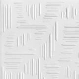 A La Maison Ceilings 1.67-ft x 1.67-ft Country Wheat Plain White Polystyrene Surface-mount Ceiling Tile (8-Pack, 21.6-sq ft / Case)