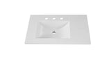 Style Selections Davies 30-in Navy Single Sink Bathroom Vanity with White Cultured Marble Top (Mirror Included)