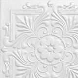 A La Maison Ceilings 1.67-ft x 1.67-ft Victorian Plain White Polystyrene Surface-mount Ceiling Tile (8-Pack, 21.6-sq ft / Case)