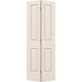 JELD-WEN Cambridge 36-in x 80-in Primed 2-Panel Square Molded Composite Bifold Door, Hardware Included