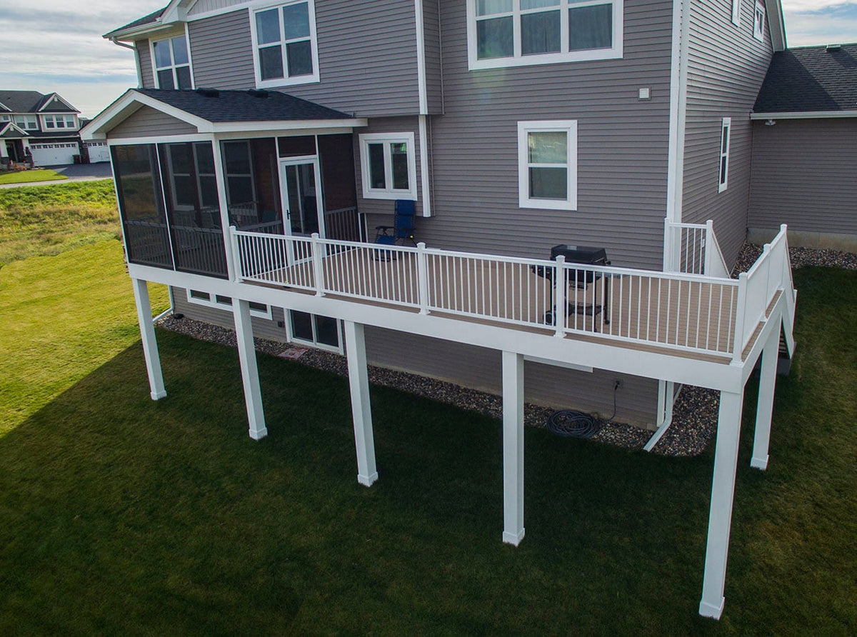 Harmony Railing 6-ft x 34-in White Aluminum Deck Rail Kit