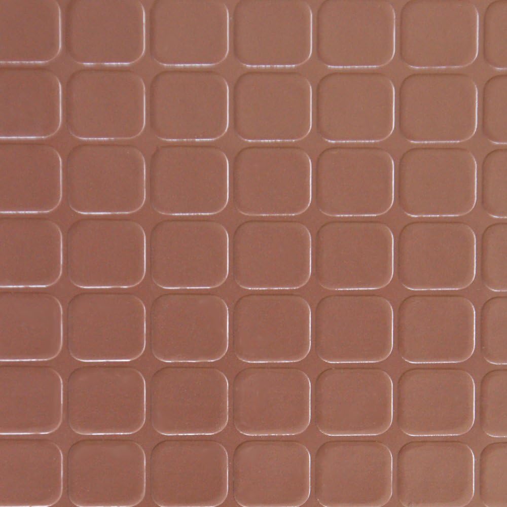 Rubber-Cal "Block-Grip" 4 ft. x 20 ft. Dark Gray Commercial PVC Flooring