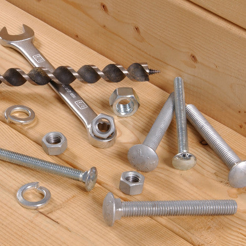 Hillman 1/2 in x 6 in Hot-Dipped Galvanized Steel Carriage Bolts, 25-Pack