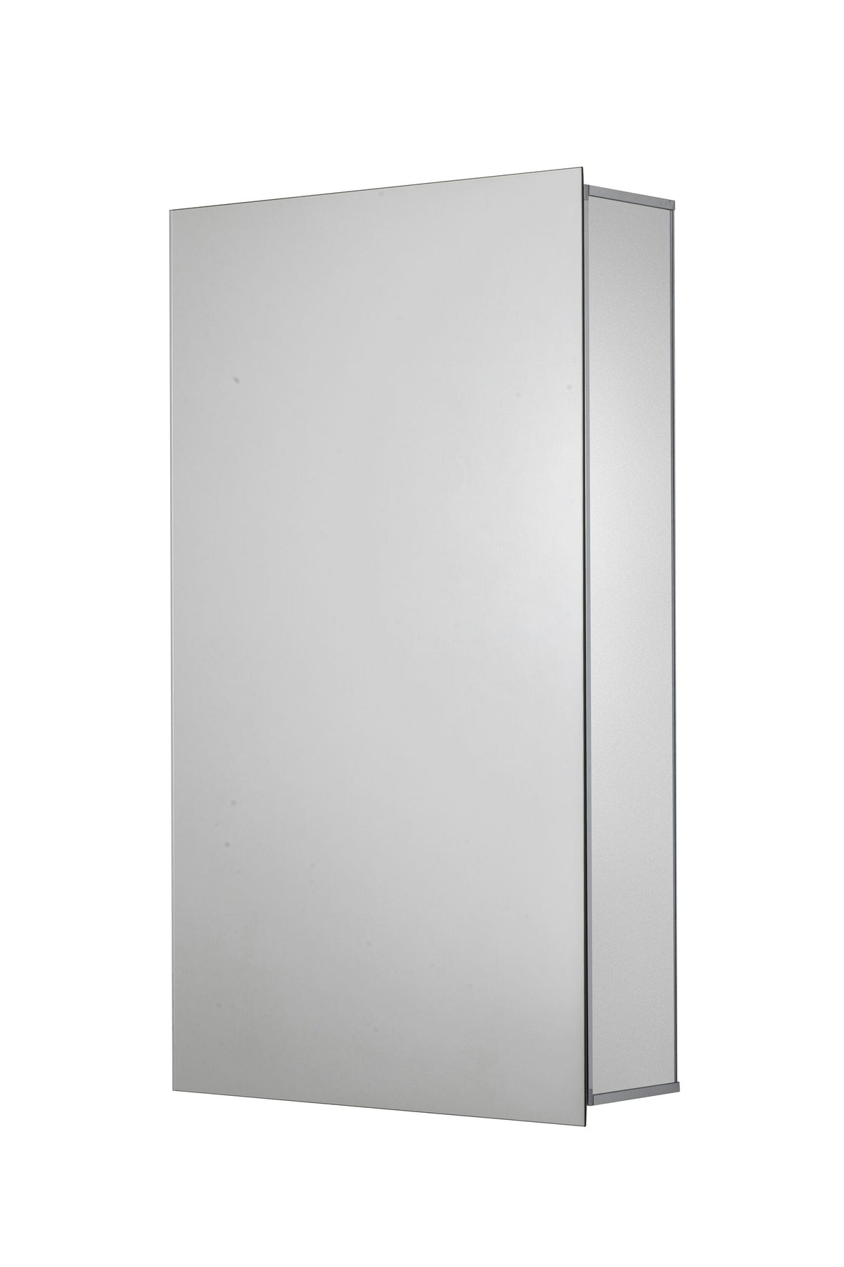 Croydex 15-in x 25-in Surface/Recessed Mount Silver Mirrored Soft Close Medicine Cabinet
