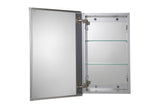 Croydex 15-in x 25-in Surface/Recessed Mount Silver Mirrored Soft Close Medicine Cabinet