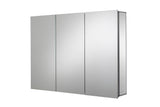 Croydex 36-in x 26-in Surface/Recessed Mount Silver Mirrored Soft Close Medicine Cabinet